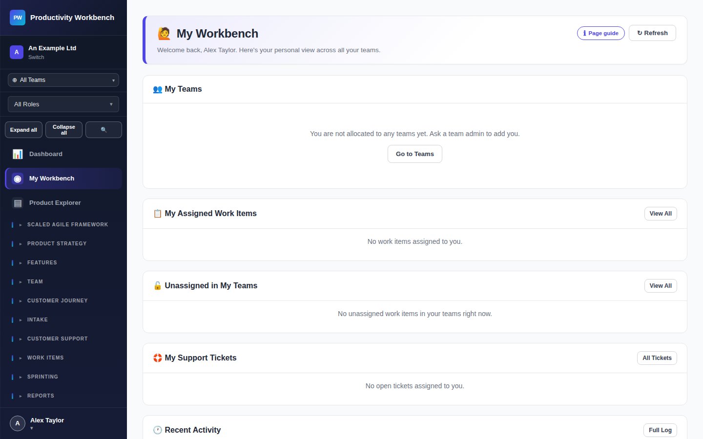 Screenshot: Product Explorer — expanded hierarchy tree