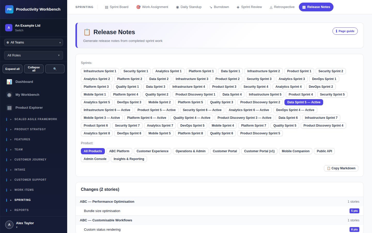 Release Notes page